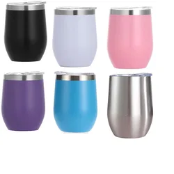 Taza cáscara huevo acero inoxidable aislamiento doble pared