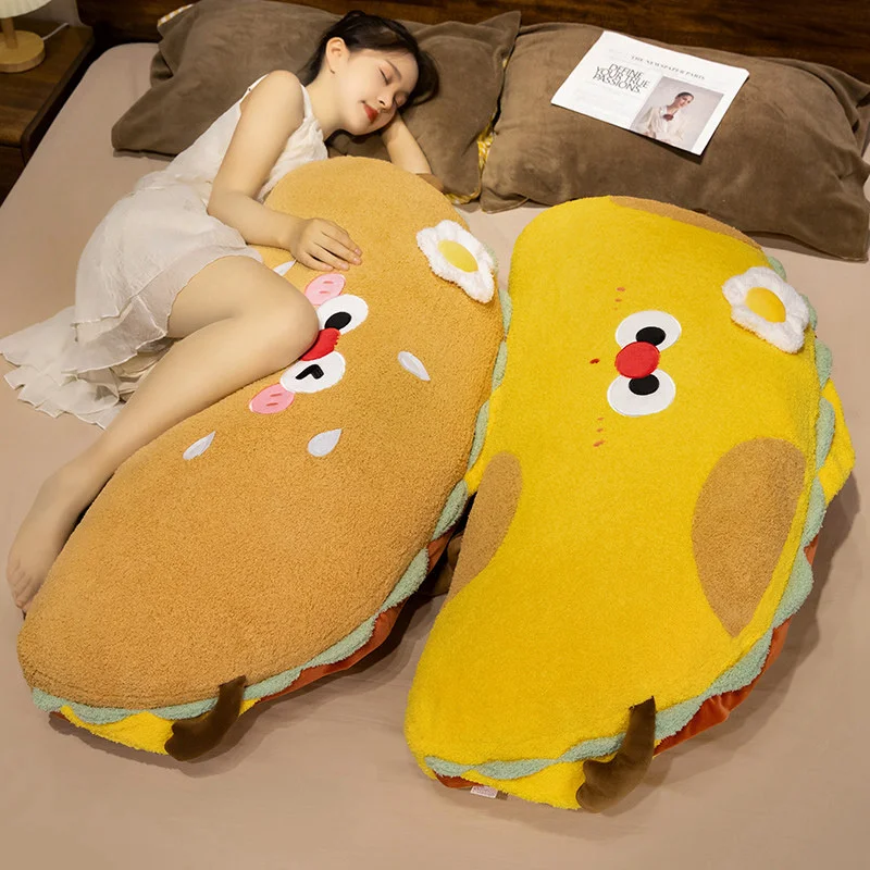 Cojín peluche hot dog para sofá, regalo de cumpleaños para niños - imagen 4