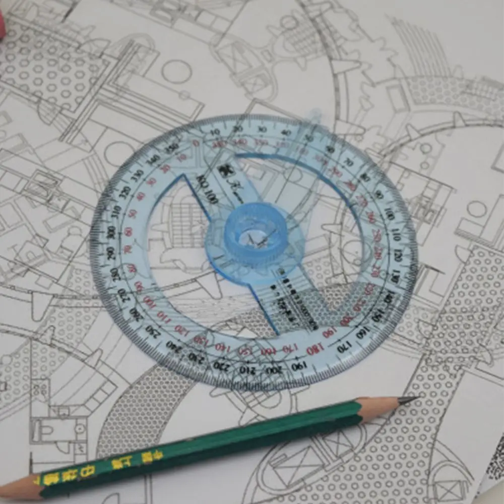 Regla de medición circular con puntero para dibujo y oficina - imagen 4