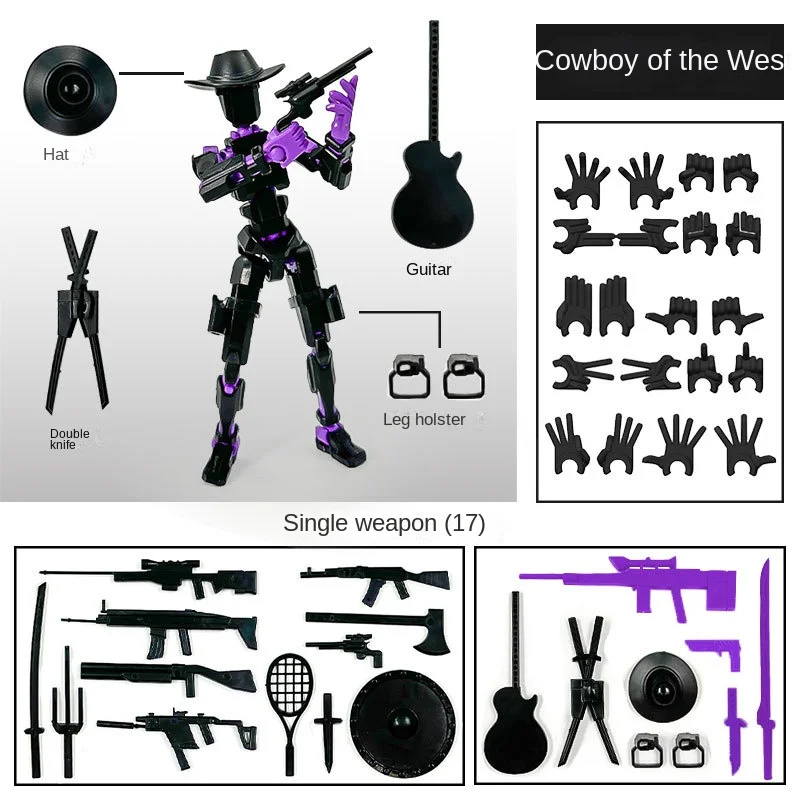 Muñeca articulada de calamar con impresión 3D artesanal - imagen 4