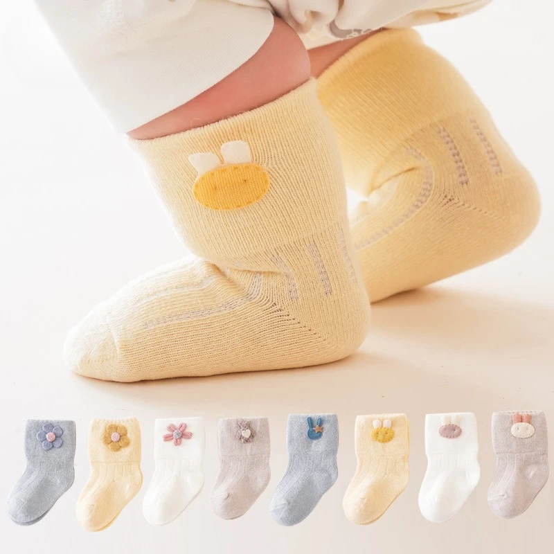 Calcetines bebé finos de algodón para primavera y otoño – Kawaii