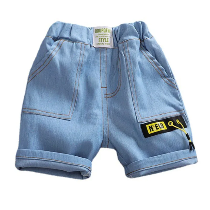 Pantalones cortos de verano con letras para niños pequeños