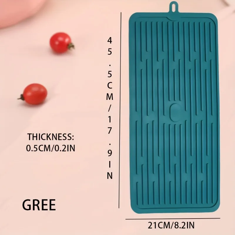 Estera enrollable de silicona antideslizante para secar platos - imagen 4
