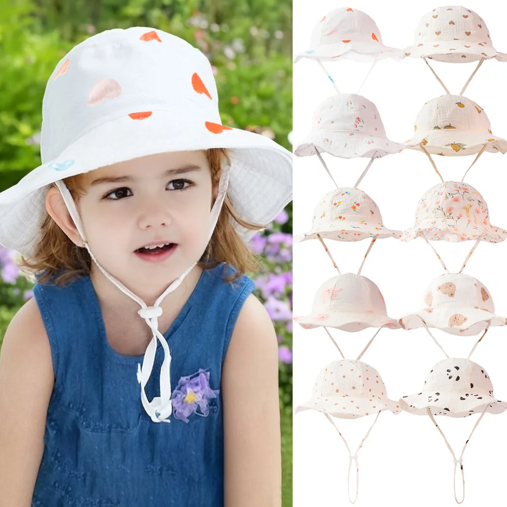 Sombrero de pescador de algodón para bebés
