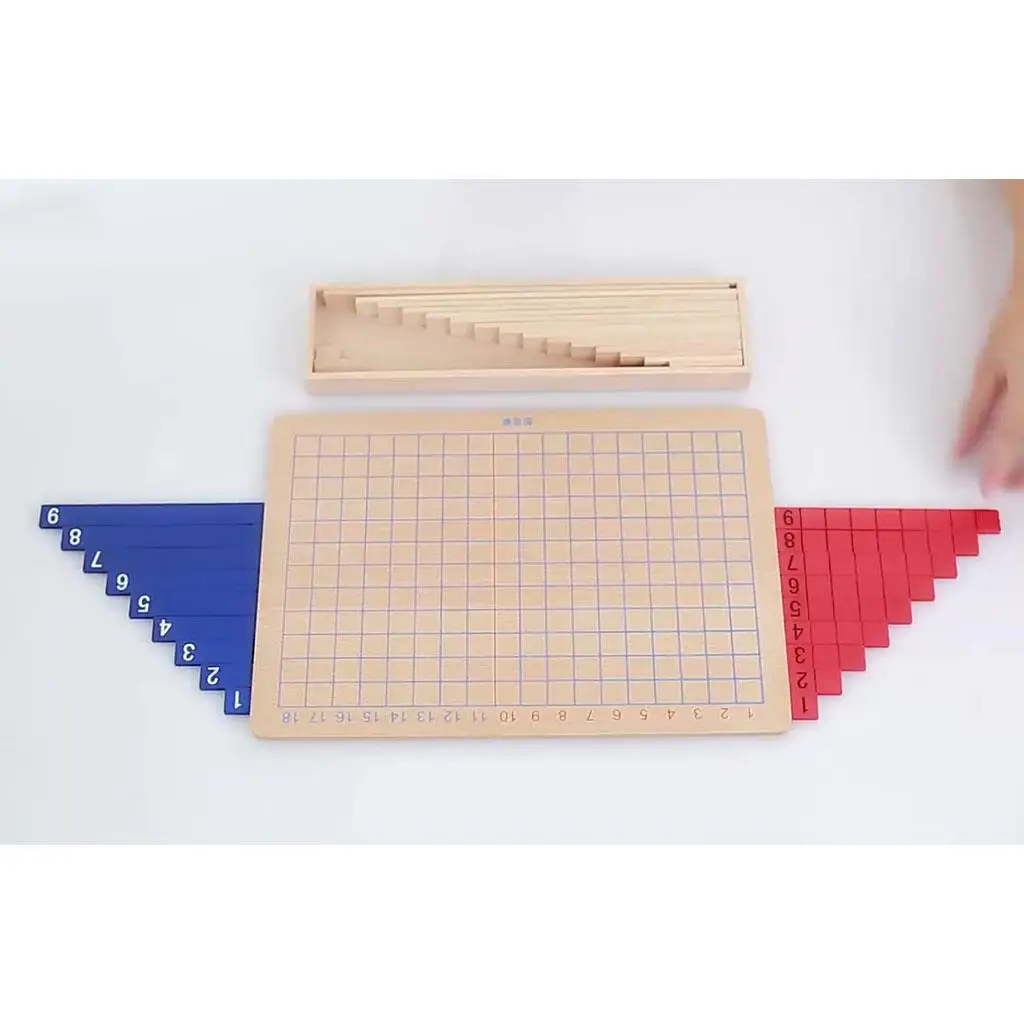 Juego Montessori de matemáticas en madera con rompecabezas - imagen 5