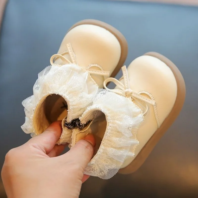Botas cortas de bebé para otoño-invierno cálidas antideslizantes - imagen 5