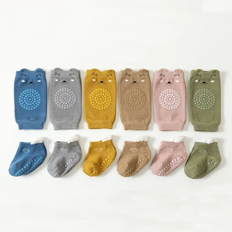 Calcetines con rodilleras antideslizantes para bebé