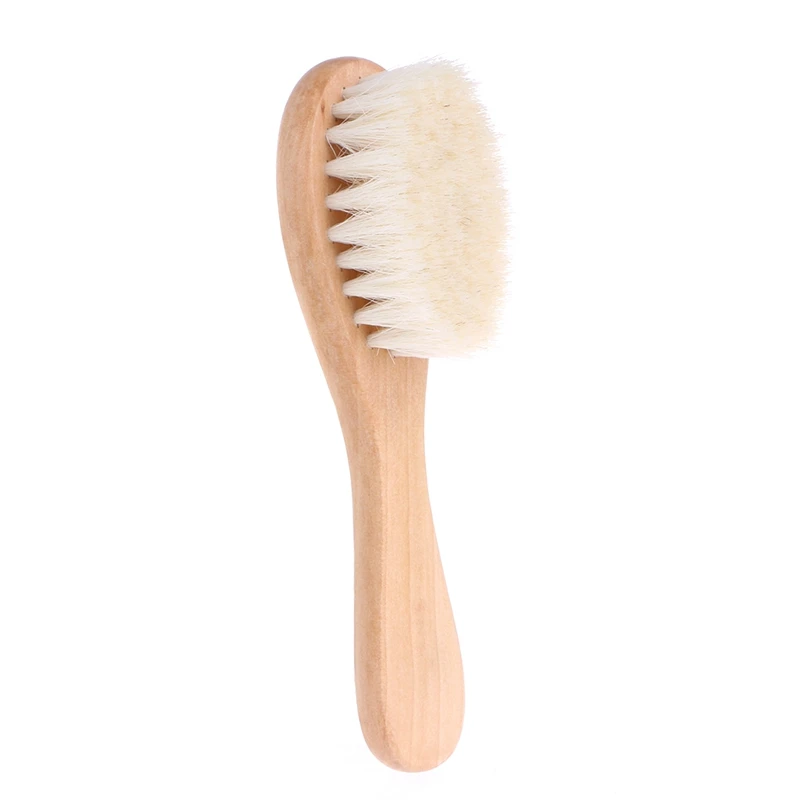 Cepillo massageador de madera natural para bebé con peine integrado - imagen 4