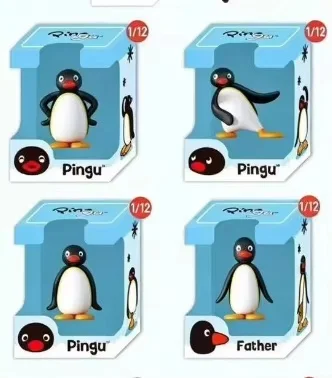 Figura coleccionable de Pingu en caja misteriosa original - imagen 5