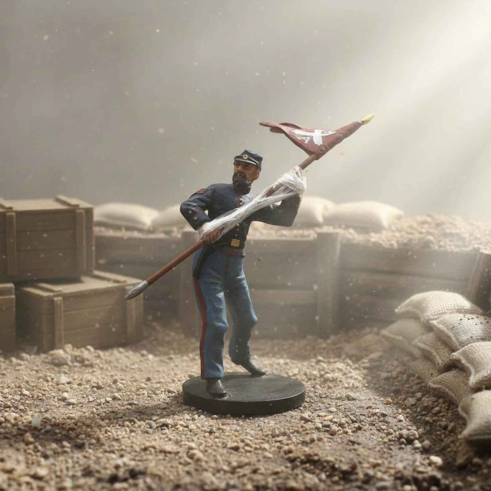 Figura de soldado de la Primera Guerra Mundial para exposición - imagen 4