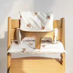 Cojín para silla de comedor de bebé antideslizante de algodón