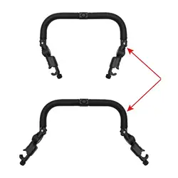 Barra frontal multiposición para cochecito – Apertura doble ajustable