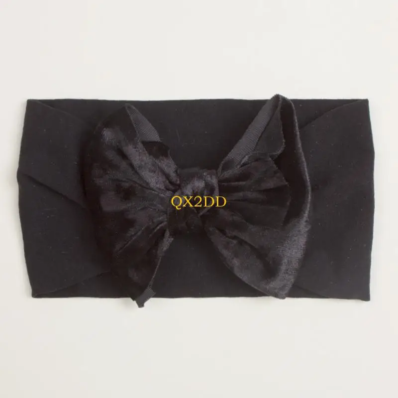 QX2D Diadema para bebe con lazo suave - Banda elastica ancha - imagen 3