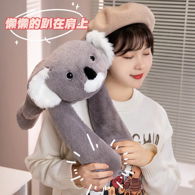 Peluche ponderado de mapache de brazo largo, suave y esponjoso