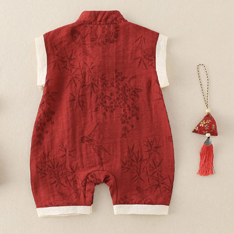 Conjunto de verano para recién nacido: mono algodón sin mangas - imagen 4