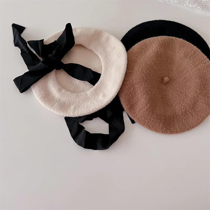 Milangel Gorro de Princesa Lana con Cordones para Niña – Otoño - imagen 5