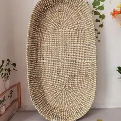 Cesta para cambiar pañales de moisés hecha a mano de algodón