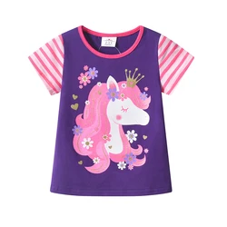 DXTON conjunto de verano para niñas con camiseta y pantalón corto