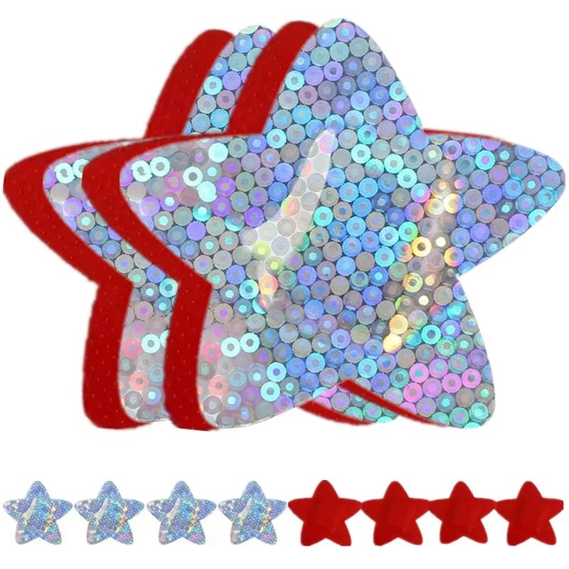 Vendajes adhesivos rojos con diseño de estrella