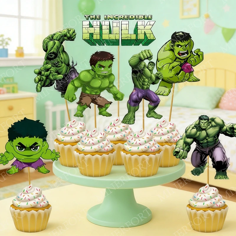 Decoración Hulk pastel para cumpleaños infantil y fiesta bebé - imagen 3