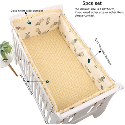 Pack parachoques acolchados de algodón lavable para cuna de bebé – Estilo infantil