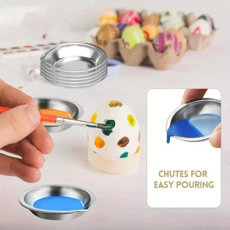Paleta de mezcla de acero inoxidable con recipientes y tazas - imagen 5