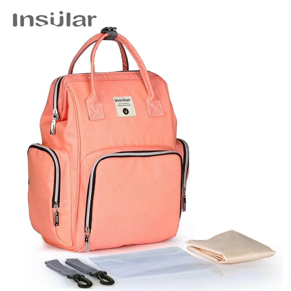 Bolsa de pañales mochila con cambiador – Perfecta para viajes - imagen 2