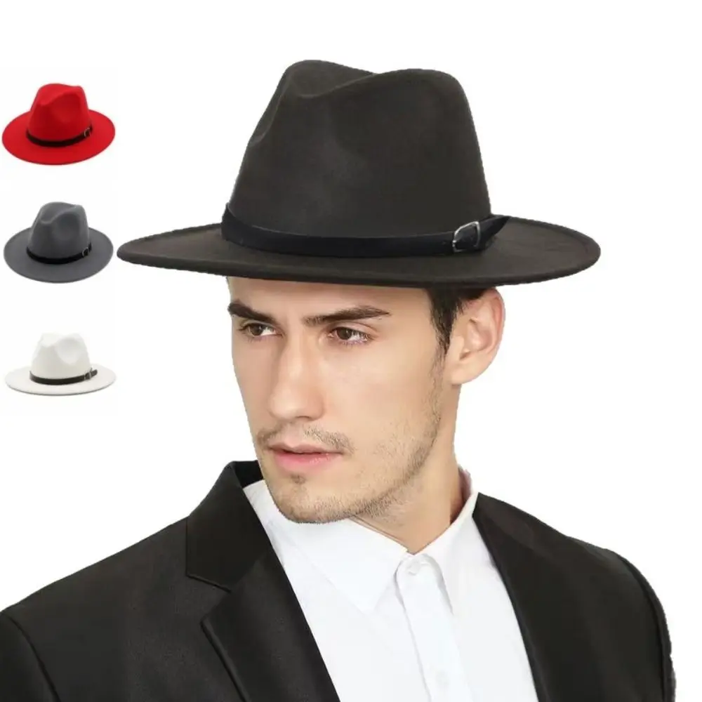 Sombrero fedora infantil clásico británico de ala ancha en fieltro - imagen 2