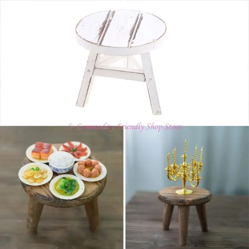 Mini taburete 85AE en fondo claro para decoraciones de estudio