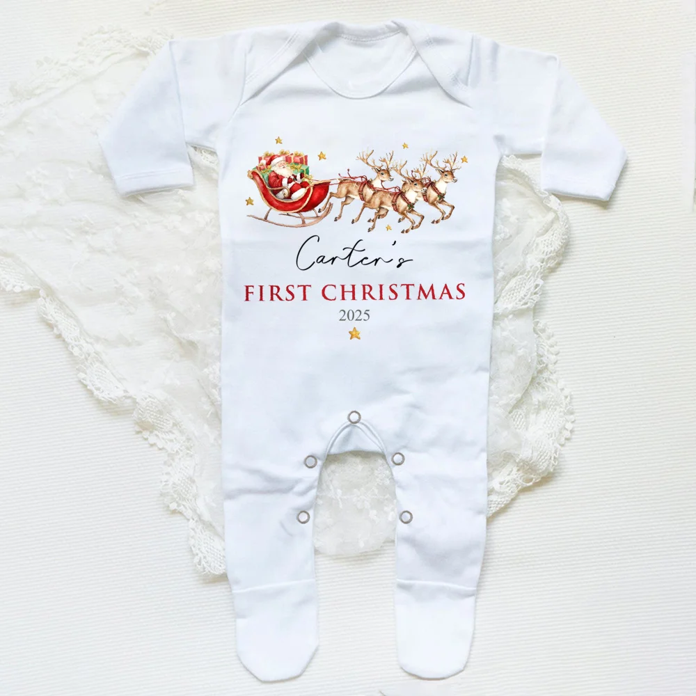 Pijama navideño personalizado para bebé – Mi primera Navidad - imagen 4