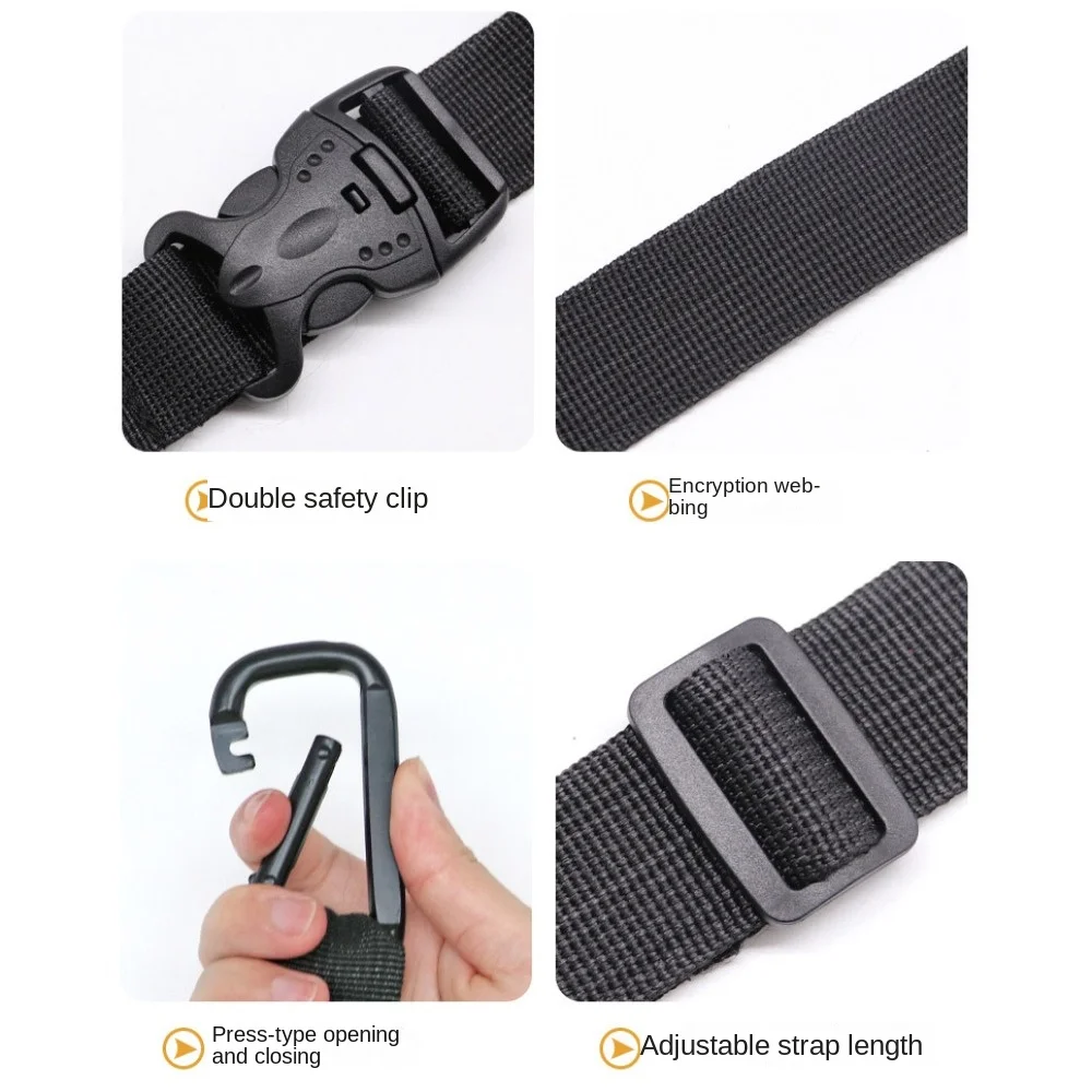 Correa equipaje nylon ajustable con gancho para mochila infantil - imagen 2