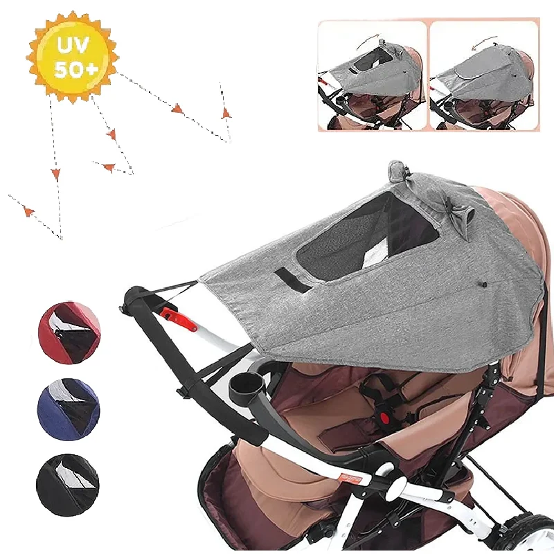 Protector solar para cochecito de bebé – Funda anti-UV transpirable - imagen 2