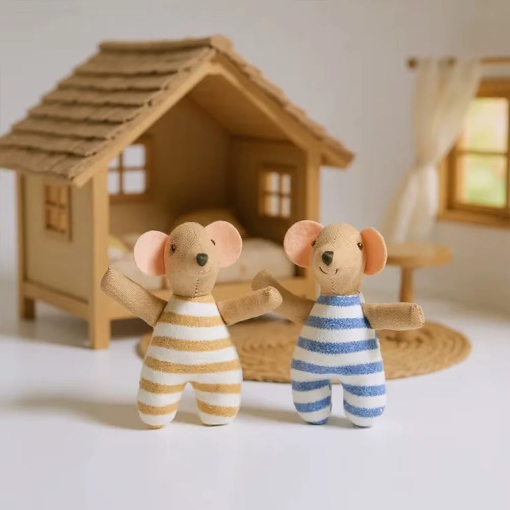 Peluche ratón suave para niños, regalo de cumpleaños