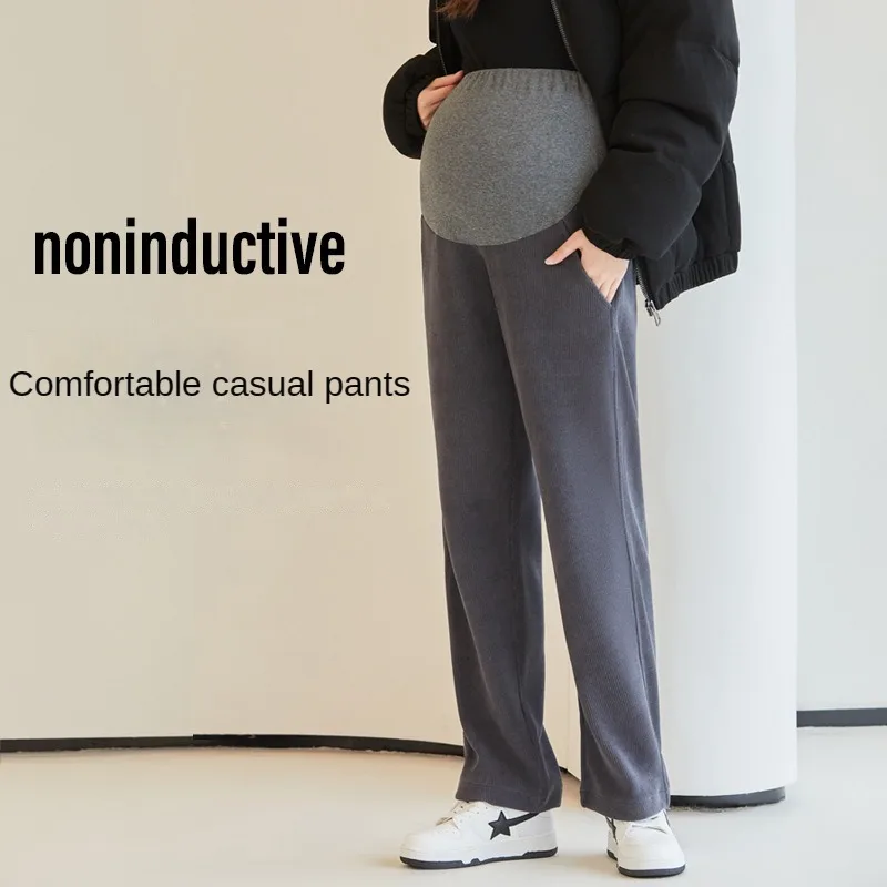 Pantalones de maternidad de pierna ancha – Holgados y elegantes