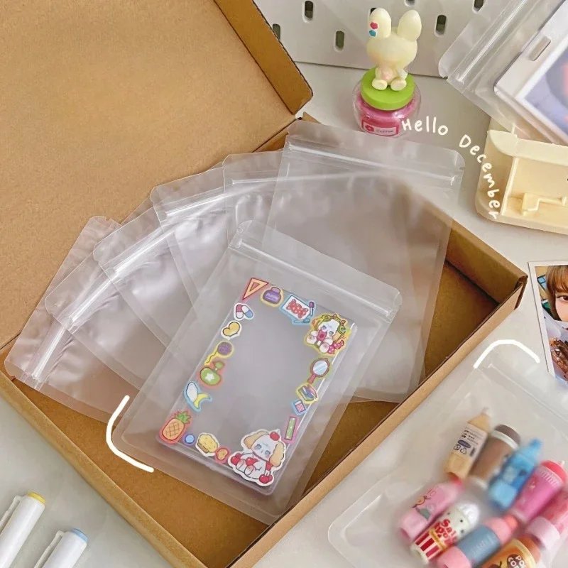 Fundas transparentes con cremallera para tarjetas estilo Kpop - imagen 3