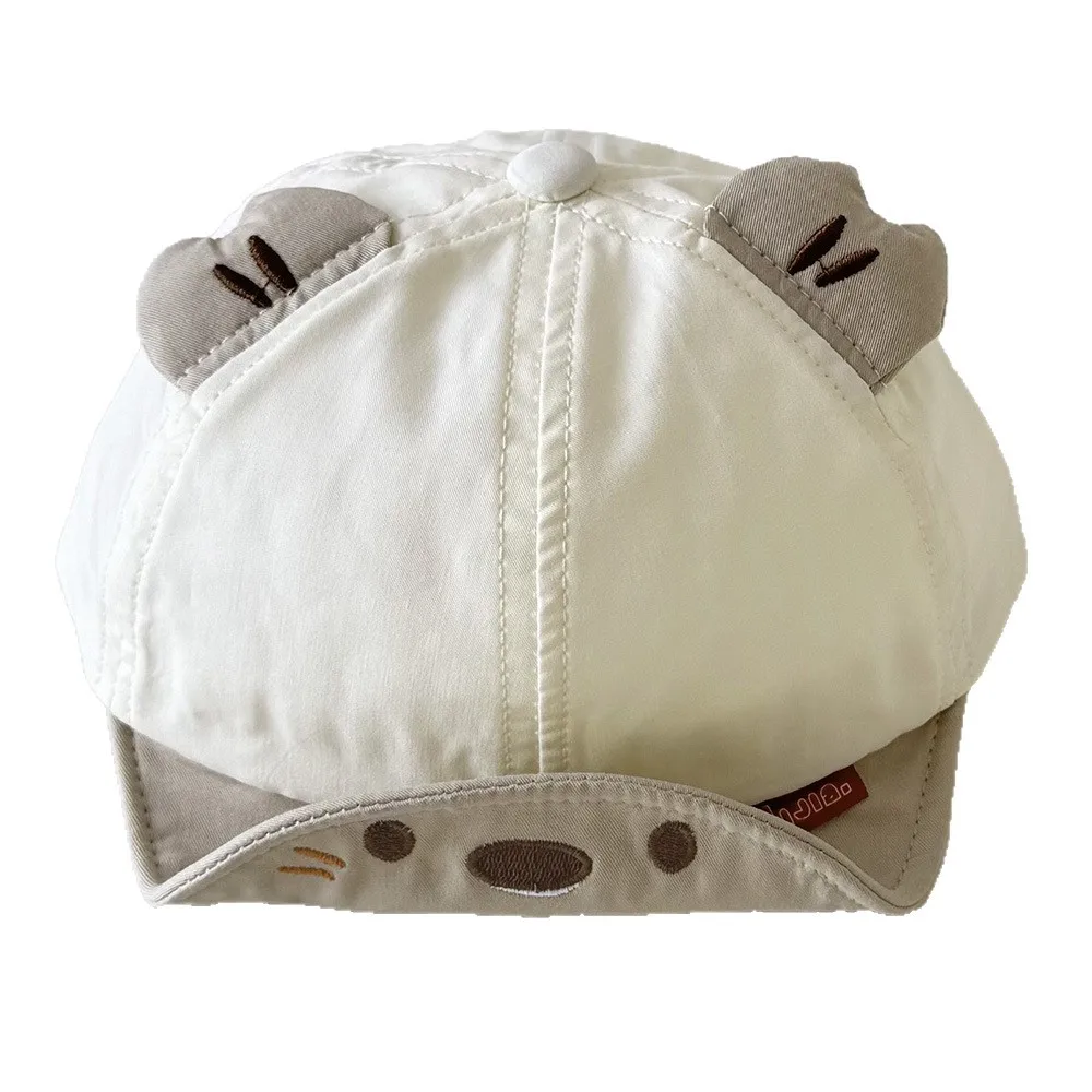 Gorra de béisbol bebé ajustable con orejas de oso dibujado - imagen 5