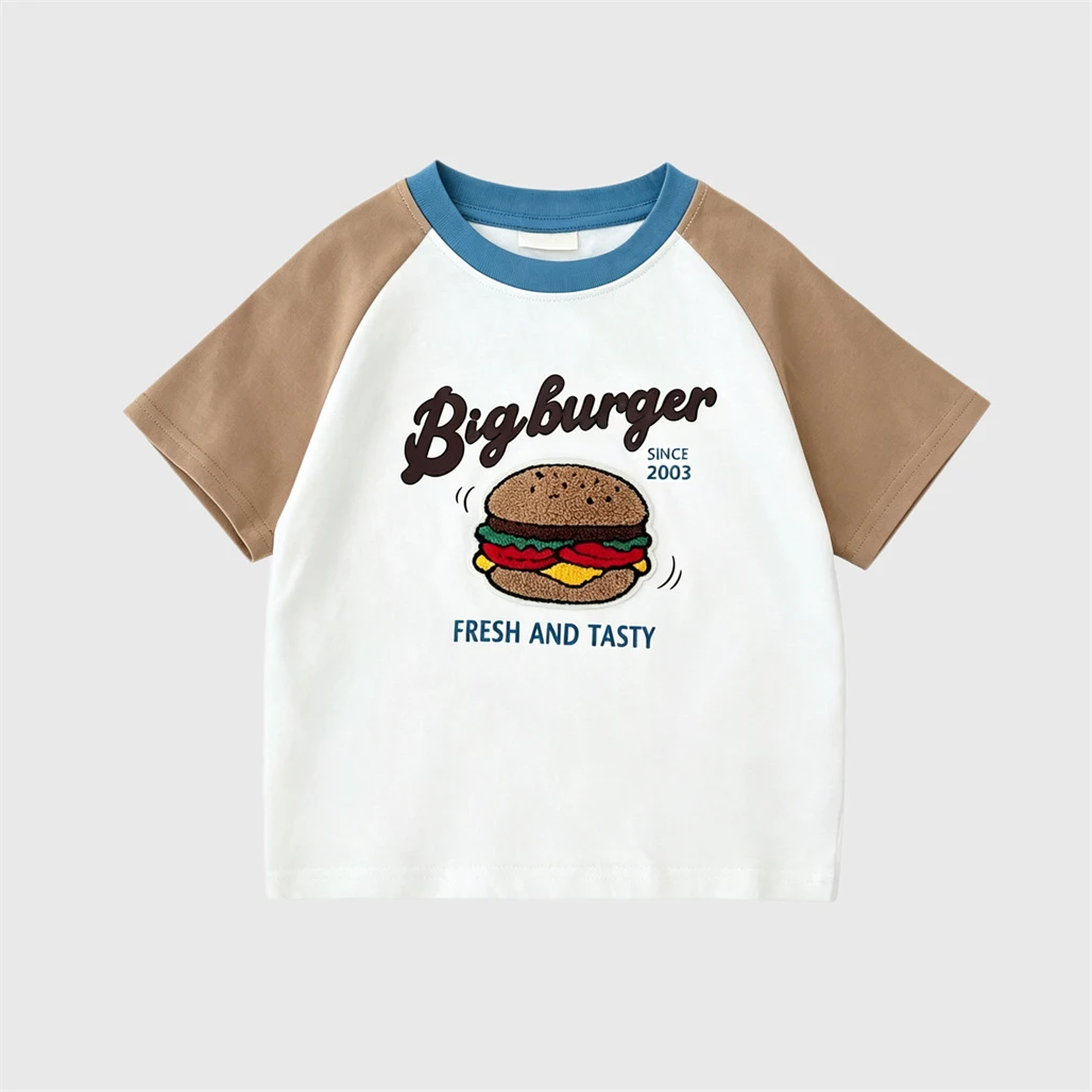 Camiseta de algodón puro con estampado llamativo