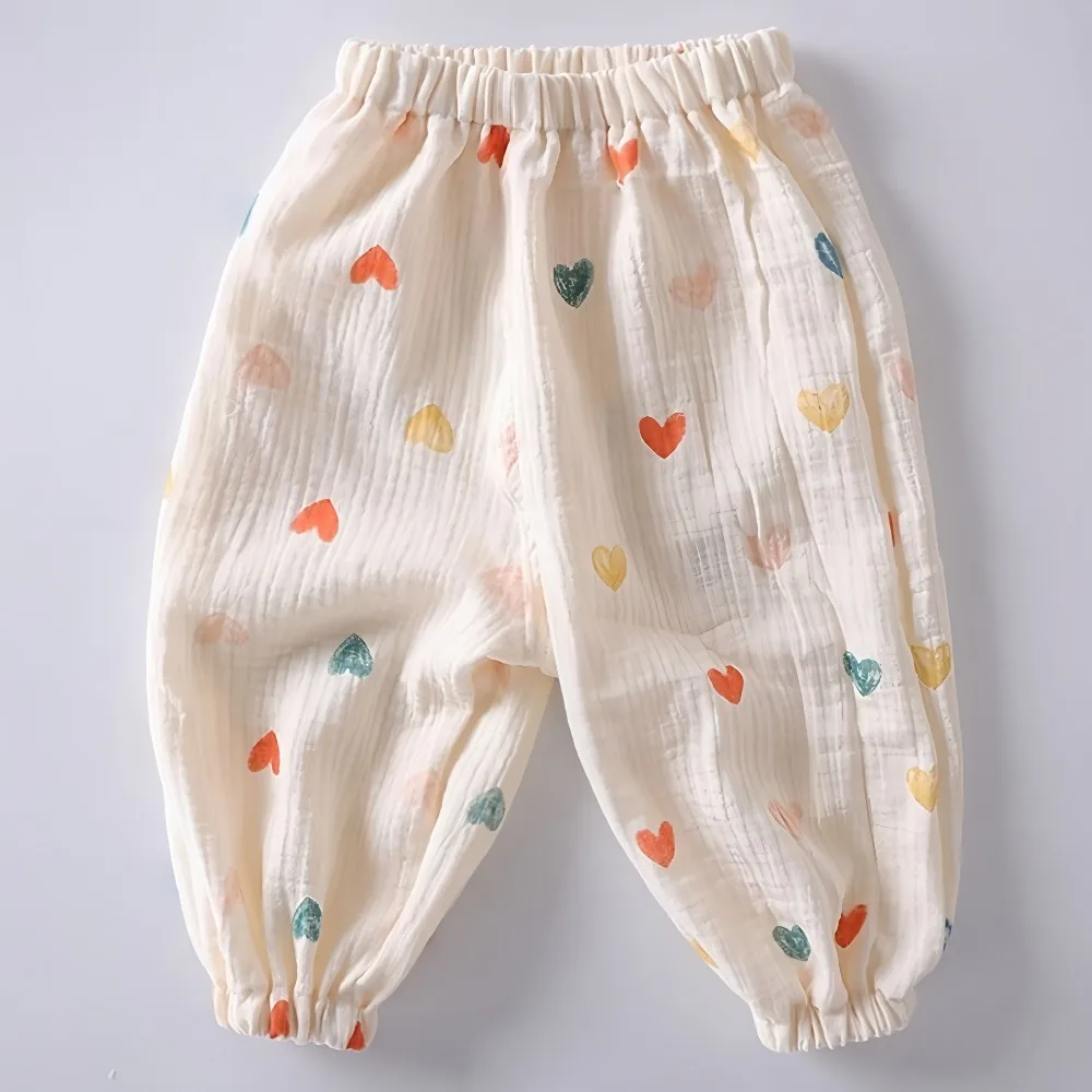 Pantalones antimosquitos de verano estilo harem para niños y niñas - imagen 3
