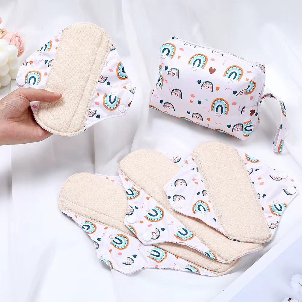 Prueba de absorbencia de las compresas reutilizables