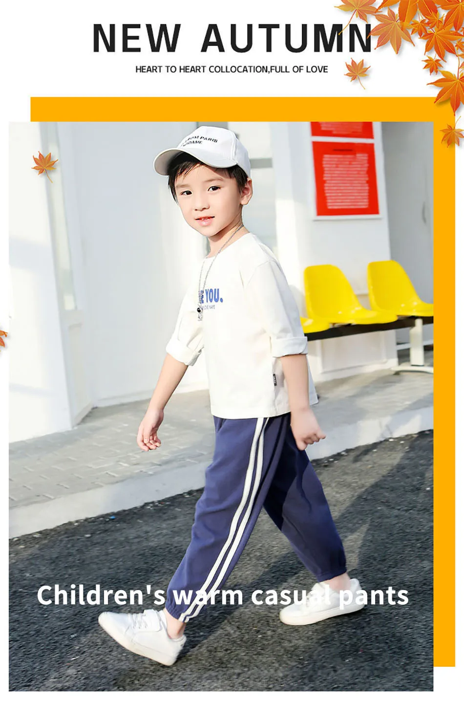 Pantalones deportivos niños disponibles en azul, negro y rosa