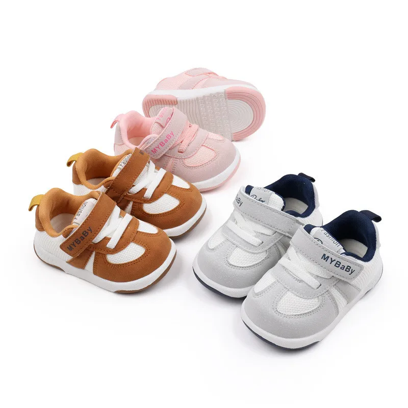Zapatillas antideslizantes para bebé transpirables de malla en otoño - imagen 5
