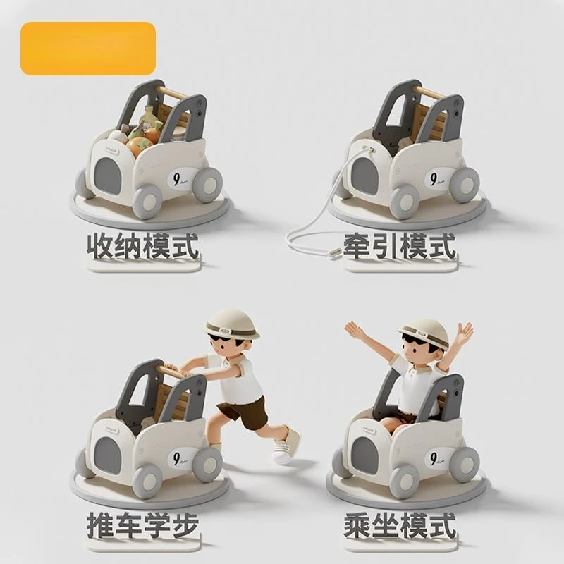 Andador multifuncional para bebé con carro de aprendizaje al caminar - imagen 4