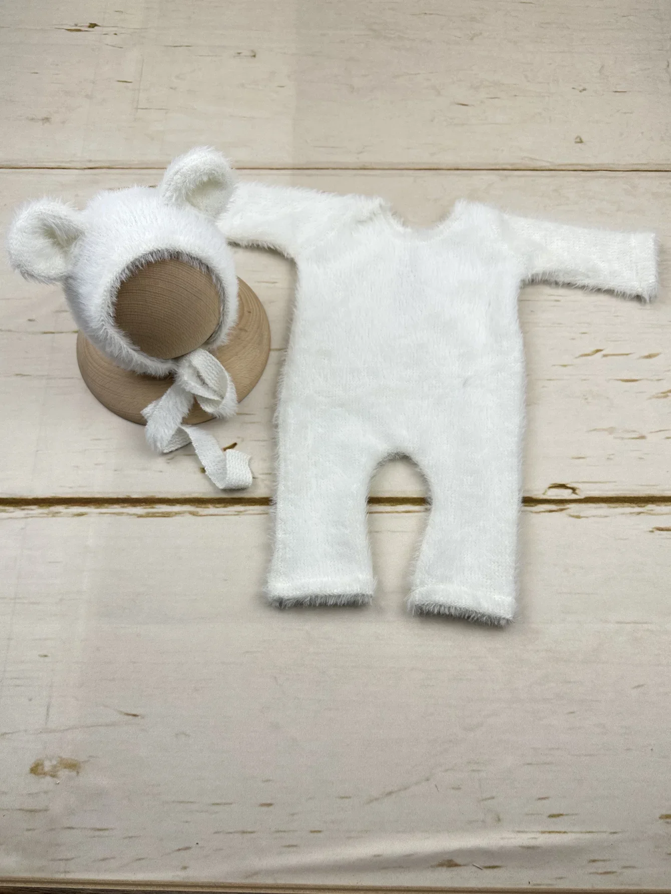 Sombrero con acabado de peluche