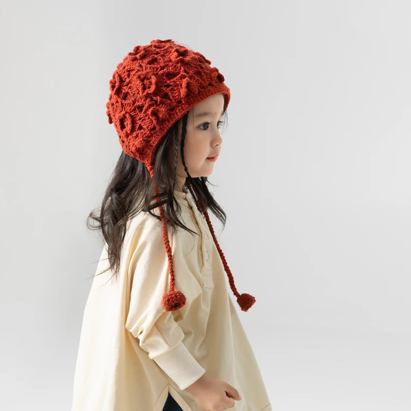 Gorro de bebé punto grueso cálido con protección de orejas - imagen 4