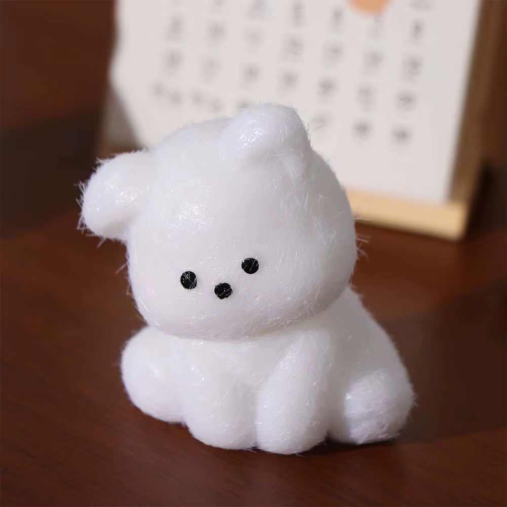 Pack de dos juguetes sensoriales con forma de perro taba en silicona 3D
