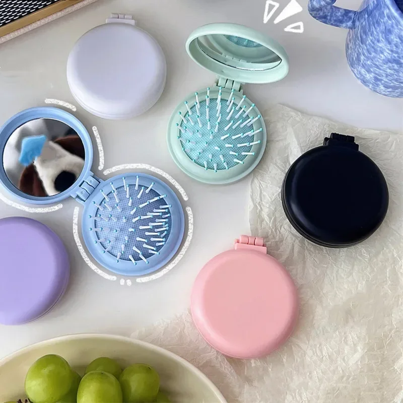 Cepillo infantil con espejo portátil – Peinado fácil y cómodo - imagen 3