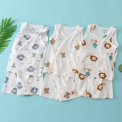 Chaleco infantil de algodón de bambú – Estampado verano