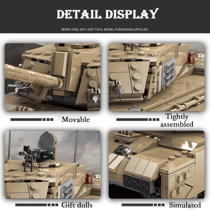 XINGBAO Leopard 2A6 – Bloques de construcción para niños - imagen 2
