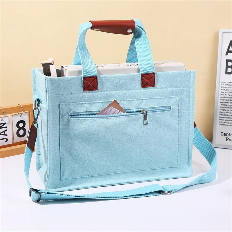 Bolsa de pañales de lona grande para maternidad, cruzada - imagen 5