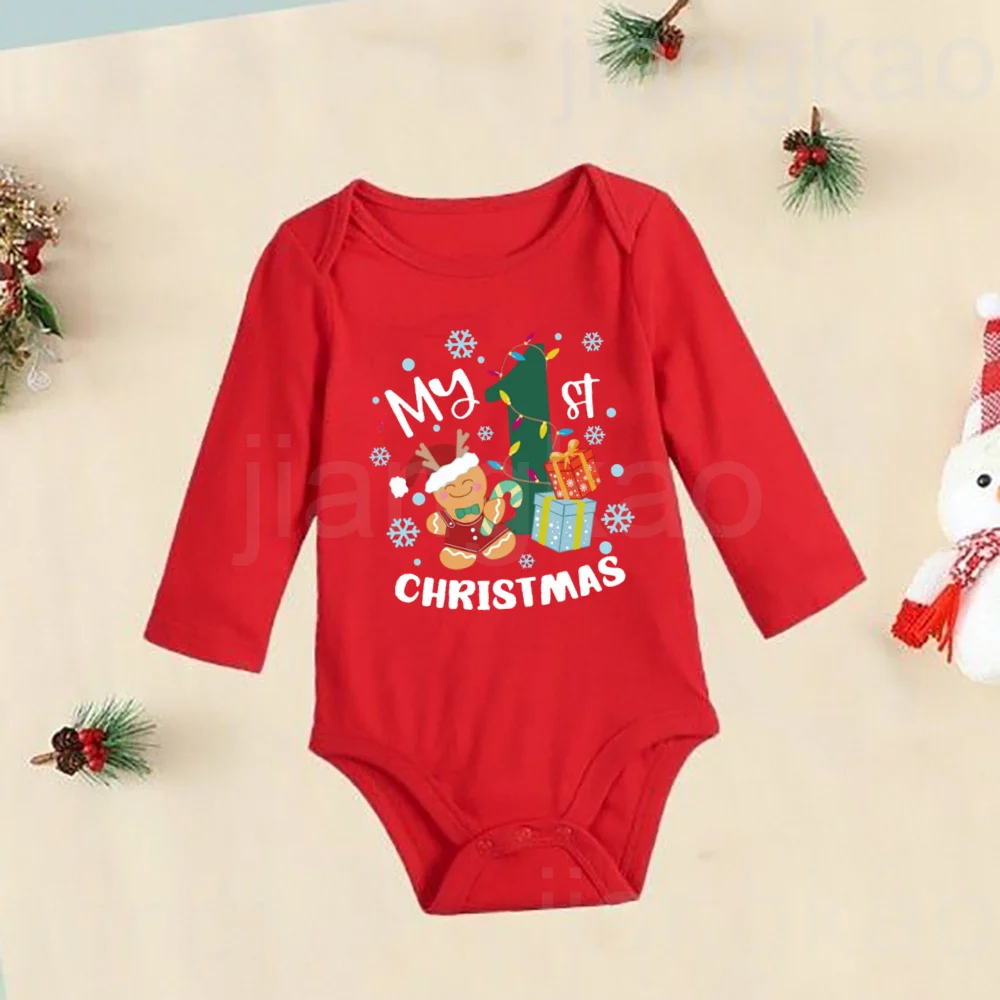 Body de algodón con ciervos para bebé – Ideal para bautizo y Navidad - imagen 5
